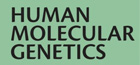 Logo Human Molecular Genetics. Scientific publication